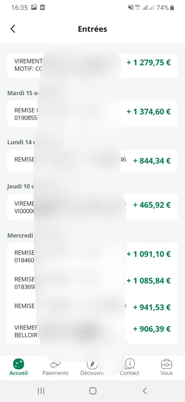 Banque encaisser 2