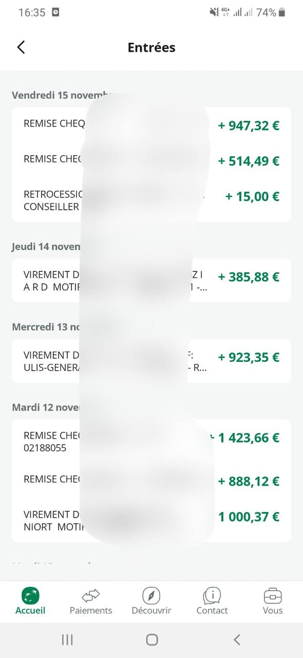 Banque encaisser 3